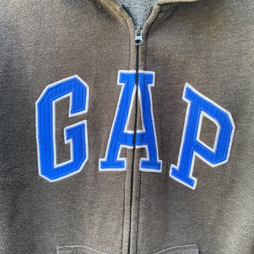 GAP Jacket Sweatshirt Hoodie Zip Up Cotton - Picture 3 of 5
